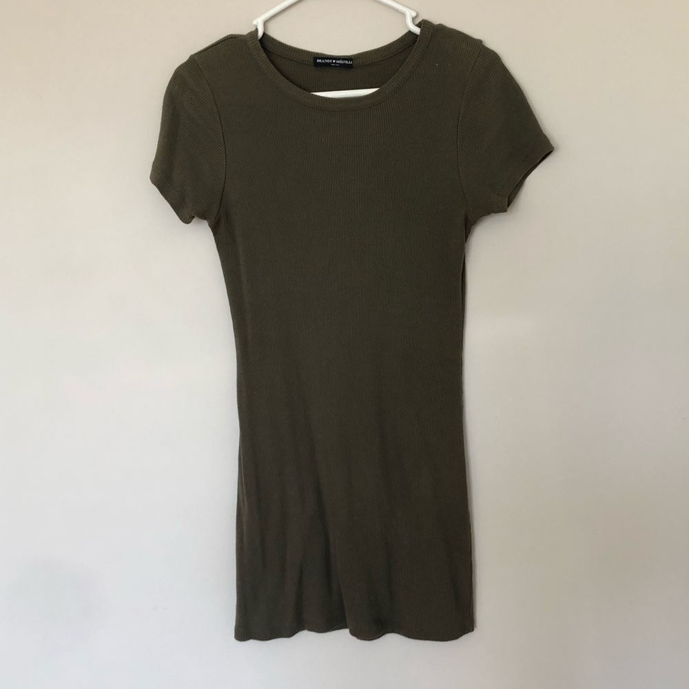 Brandy Melville Ribbed Mini Dress